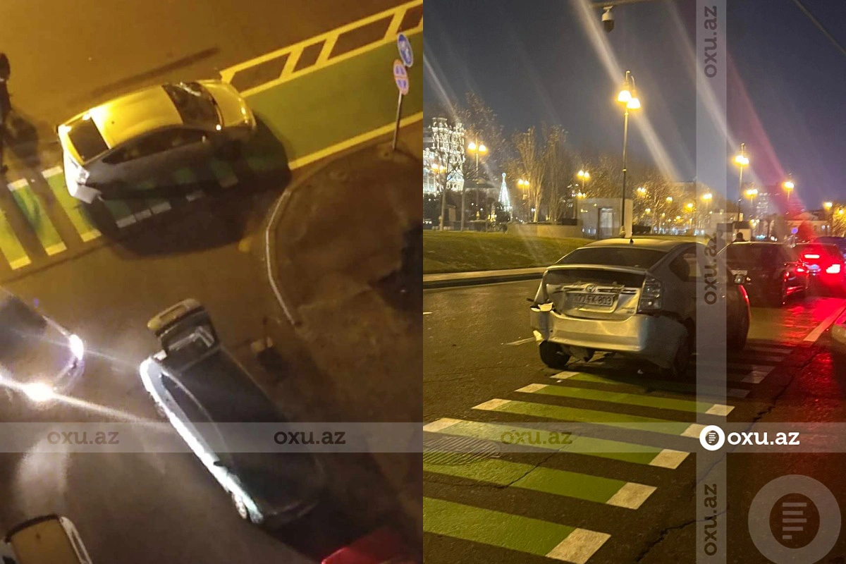 Bakıda iki “Prius” toqquşdu - FOTO